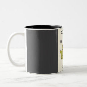 South Africa All National Parks on a Map Travel Po Two-Tone Coffee Mug