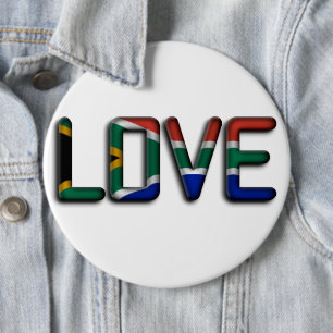 South Africa Beautiful Love Amazing Text Quote Art 6 Cm Round Badge