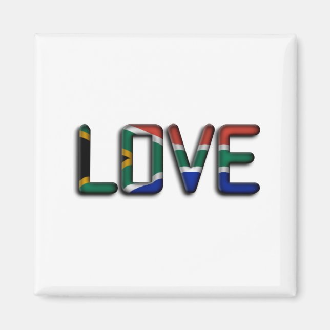 South Africa Beautiful Love Amazing Text Quote Art Magnet (Front)