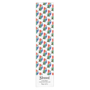 SOUTH AFRICA Blessed Nation Christian Scripture Short Table Runner
