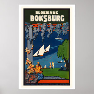 South Africa Boksburg Vintage Travel Poster