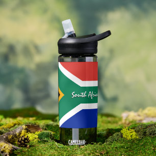 South Africa bottle, patriotic South African Flag Water Bottle