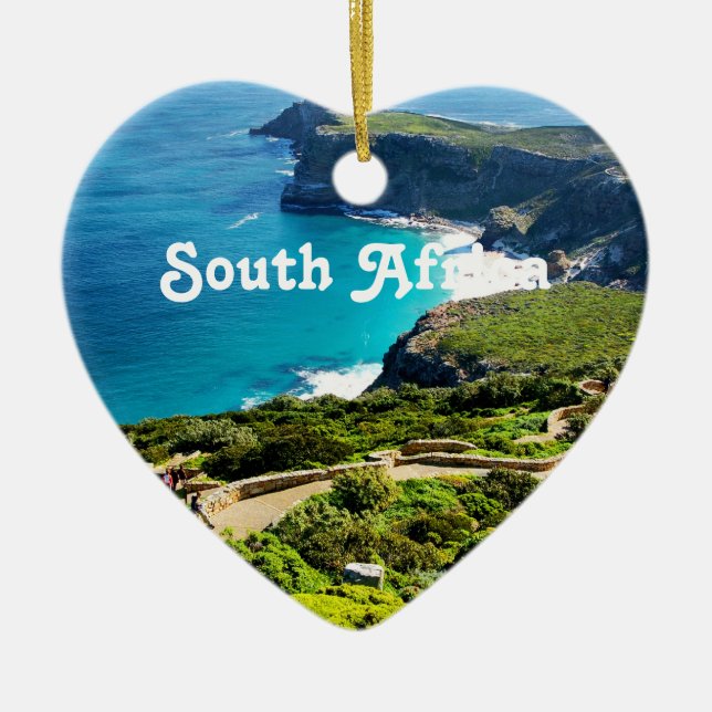 South Africa Ceramic Tree Decoration (Front)