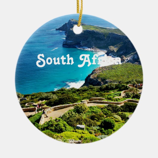 South Africa Ceramic Tree Decoration (Front)