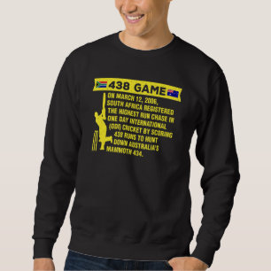 South Africa Cricket Protea 438 Game Nostalgia Bra Sweatshirt