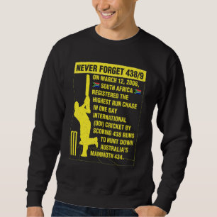South Africa Cricket Protea Never Forget Nostalgia Sweatshirt