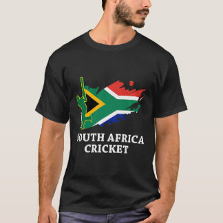South Africa Cricket South African Flag Colours Pr T-Shirt