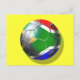 South africa deep groove Soccer ball artwork Postcard