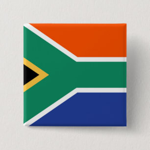 South Africa Flag 15 Cm Square Badge