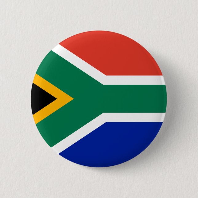 south africa flag 6 cm round badge (Front)