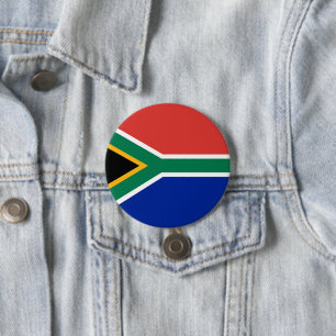 South Africa flag 7.5 Cm Round Badge