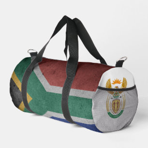 South Africa flag and coat of arms Duffle Bag