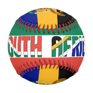 South Africa Flag and Coat of Arms Patriotic Baseball