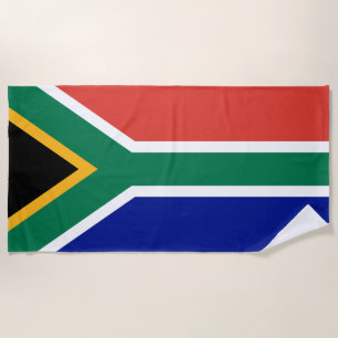 South Africa Flag Beach Towel