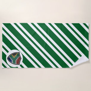 South Africa flag beach towel