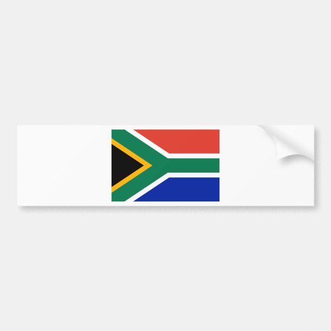 South Africa Flag Bumper Sticker (Front)