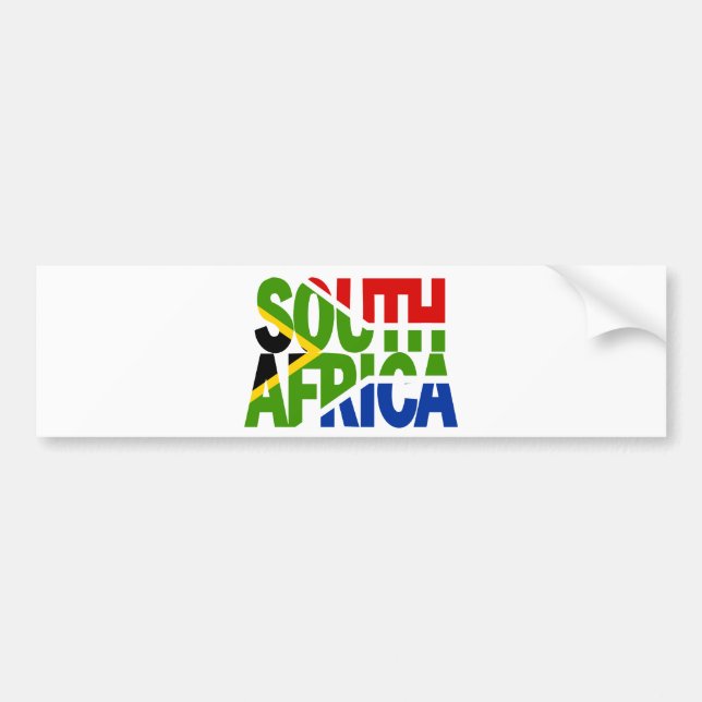 South Africa + flag Bumper Sticker (Front)