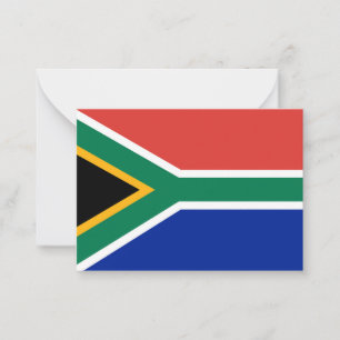 South Africa flag Card