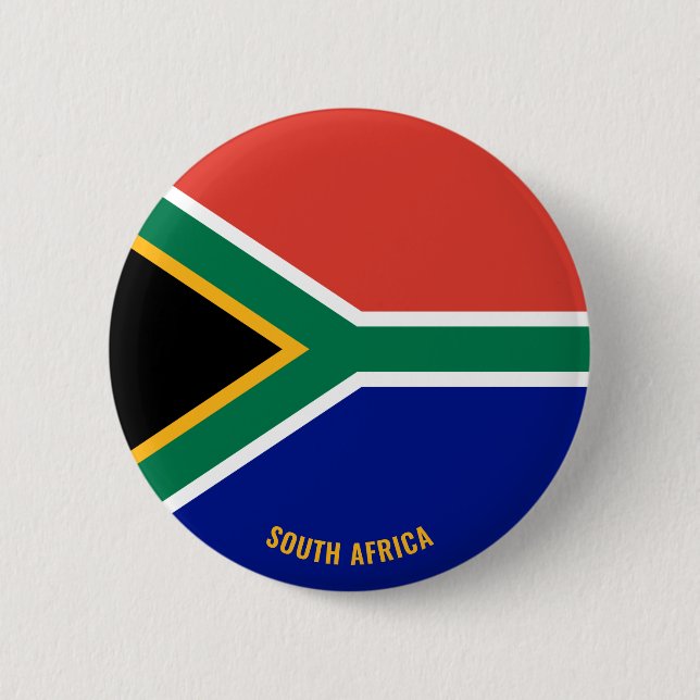 South Africa Flag Charming Patriotic 6 Cm Round Badge (Front)