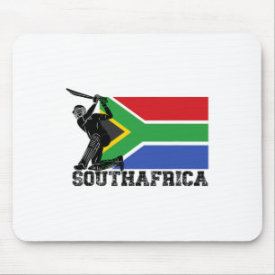 South Africa Flag Cricket Player Tsman Sports Team Mouse Pad