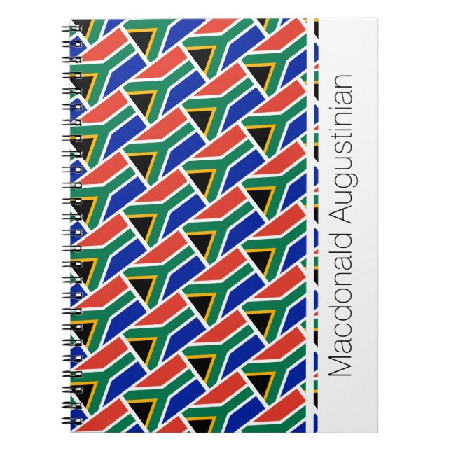 SOUTH AFRICA Flag Customised Notebook Journal (Front)