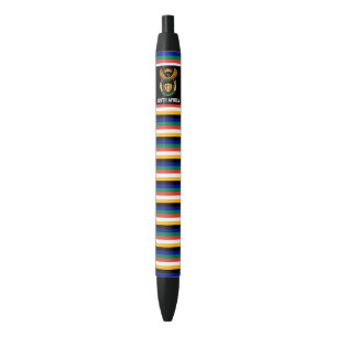South Africa Flag Cute Patriotic Black Ink Pen