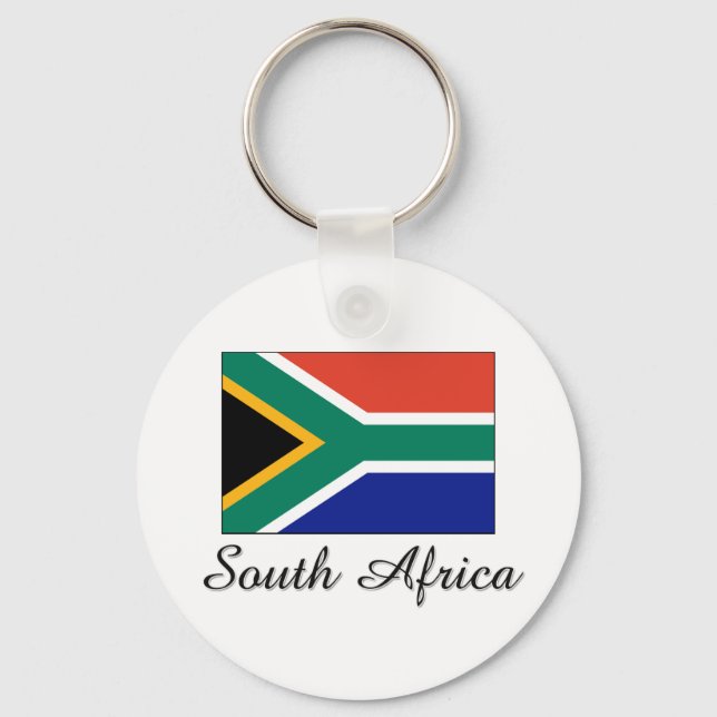 South Africa Flag Design Key Ring (Front)