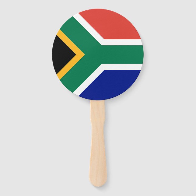 South Africa Flag Hand Fan (Front)