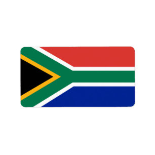 South Africa flag Label