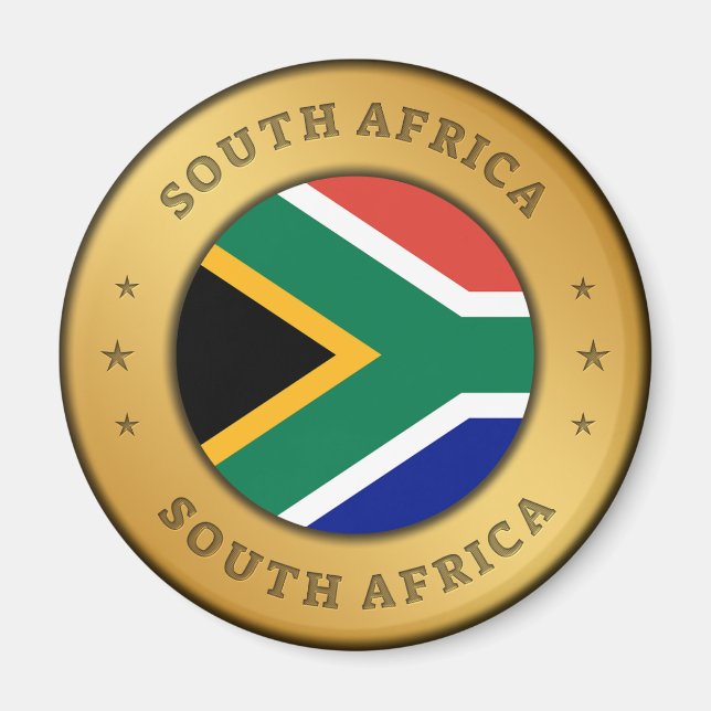 South Africa Flag Magnet (Front)