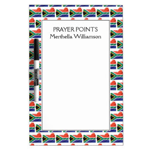 SOUTH AFRICA FLAG Map Outline   Personalised Dry Erase Board