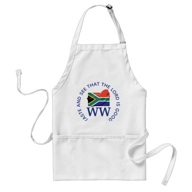 SOUTH AFRICA Flag MONOGRAM Customised Scripture Standard Apron (Front)