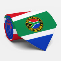 South Africa Flag Neck Tie, Stylish South African.