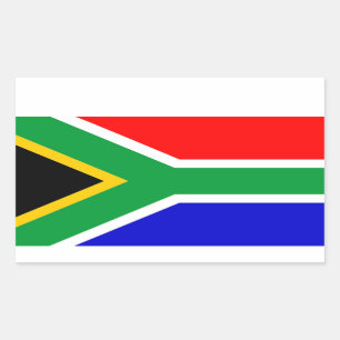 South Africa: Flag of South Africa Rectangular Sticker