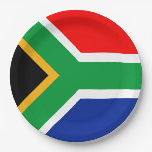 South Africa Flag Paper Plate
