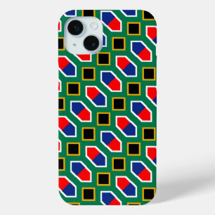 South Africa flag pattern iPhone 15 Mini Case