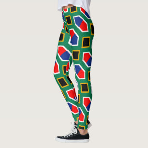 South Africa flag pattern Leggings