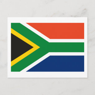 South Africa Flag Postcard