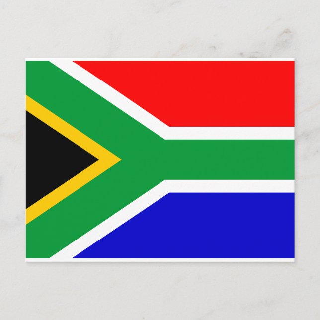 South Africa Flag Postcard (Front)