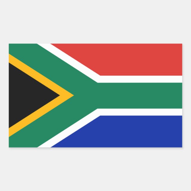 South Africa Flag Rectangular Sticker (Front)