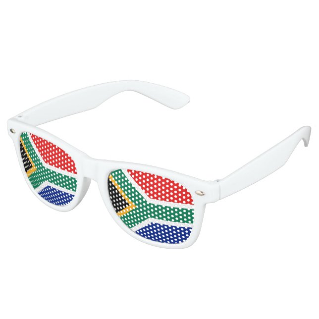South Africa Flag Retro Sunglasses (Angled)