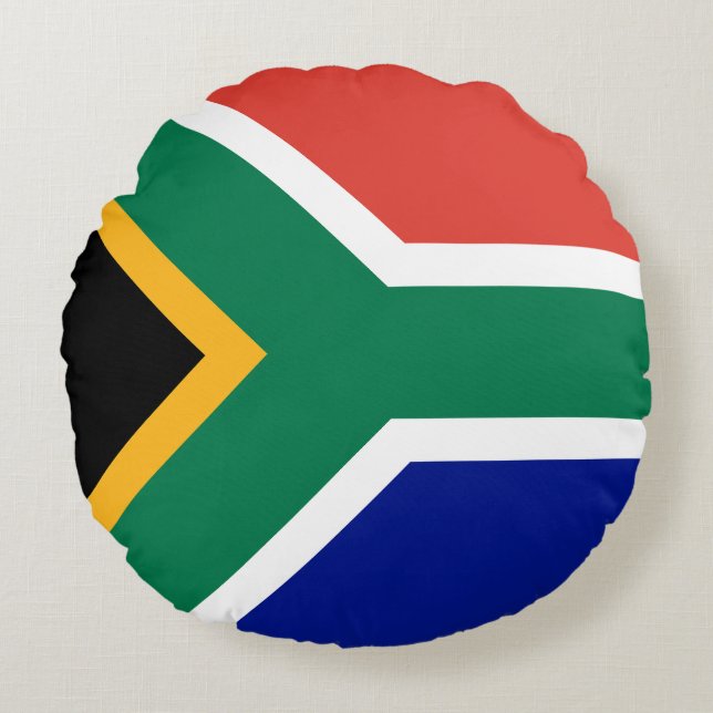 South Africa Flag Round Cushion (Front)