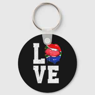 South Africa Flag Soccer Fan Love South African T Key Ring