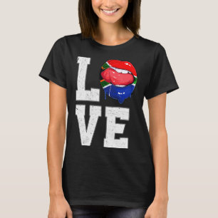 South Africa Flag Soccer Fan Love South African T T-Shirt