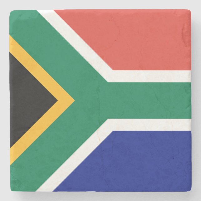 South Africa Flag Stone Coaster (Front)