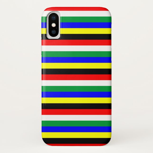 South Africa flag stripes lines symbol Case-Mate iPhone Case (Back)
