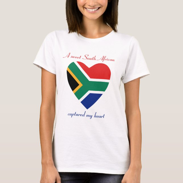 South Africa Flag Sweetheart T-Shirt (Front)