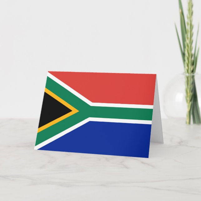 South Africa flag Thank You Card (Front)