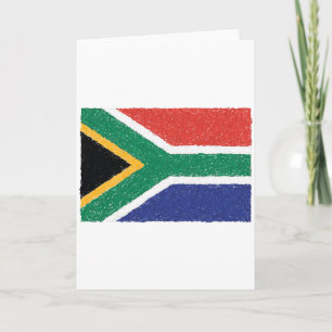 South Africa Flag Theme Card