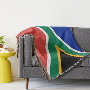 South Africa flag Throw Blanket